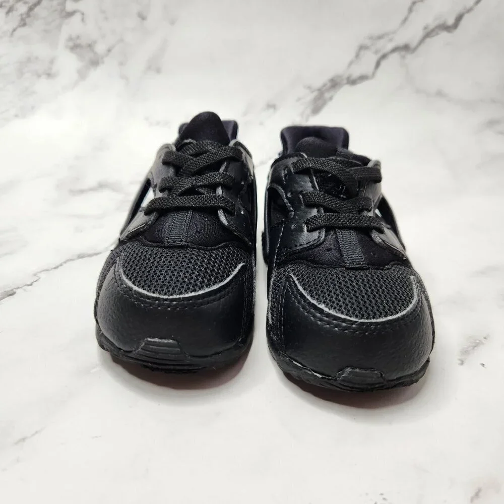 Nike Huarache Run Triple Black Sneakers Shoes Infant Todder Boys 7 704950-016